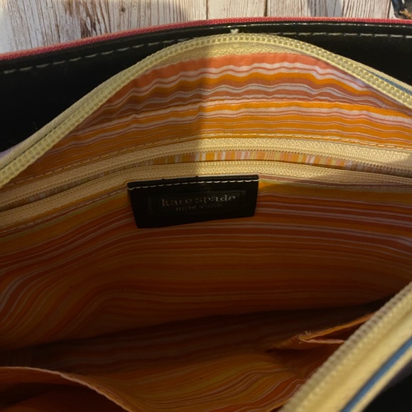 Kate Spade Vintage small bag, stripes purse, mini bag Y2K retro pink blue yellow - Picture 8 of 11